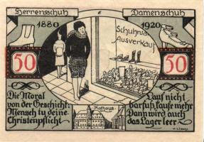 Német Birodalom/Weimari Köztársaság/ Weissenfels 1921. 50Pf (6x) 6klf db, teljes sor T:I