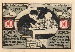 Német Birodalom/Weimari Köztársaság/ Weissenfels 1921. 50Pf (6x) 6klf db, teljes sor T:I