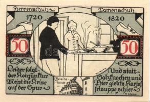 Német Birodalom/Weimari Köztársaság/ Weissenfels 1921. 50Pf (6x) 6klf db, teljes sor T:I