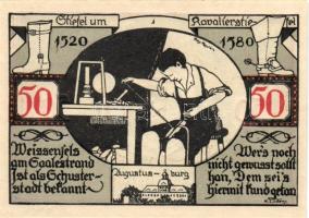 Német Birodalom/Weimari Köztársaság/ Weissenfels 1921. 50Pf (6x) 6klf db, teljes sor T:I