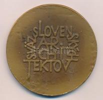 Csehszlovákia DN "Dušana Jurkoviča" kétoldalas Br emlékérem (70mm) T:1-
Czechoslovakia ND...