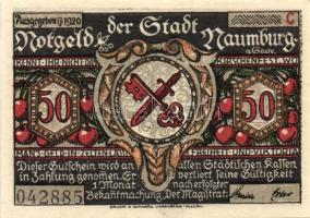 Német Birodalom/Weimari Köztársaság/ Naumburg 1920. 50Pf (12x) 12klf db, teljes sor T:I