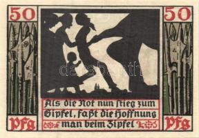 Német Birodalom/Weimari Köztársaság/ Naumburg 1920. 50Pf (12x) 12klf db, teljes sor T:I