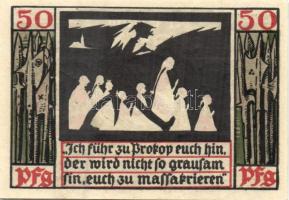 Német Birodalom/Weimari Köztársaság/ Naumburg 1920. 50Pf (12x) 12klf db, teljes sor T:I