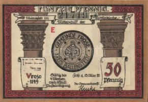 Német Birodalom/Weimari Köztársaság/ Frose 1921. 25Pf + 50Pf (4x) 5klf db, teljes sor T:I