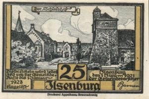 Német Birodalom/Weimari Köztársaság/ Ilsenburg 1921. 10Pf (2x) + 25Pf (2x) + 50Pf (2x)6klf db, telje...