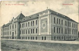 1911 Rimaszombat, Rimavská Sobota; Áll. polgári és elemi leányiskola. Ifj. Rábely Miklós kiadása / girl school (EK)