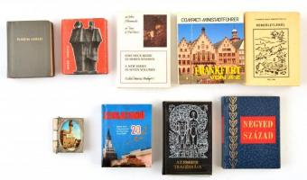 9 db vegyes minikönyv - Az ember tragédiája, Frankfurt von A-Z, Negyed század, stb.