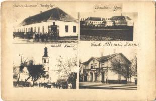 1926 Herend, Steiner Sámuel vendéglője, étterem, Porcelángyár, Vasútállomás, létra, Római katolikus templom. photo (EK)