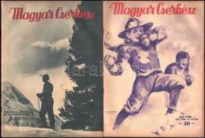 1935 A Magyar Cserkész XVI. évfolyamának 4 db száma