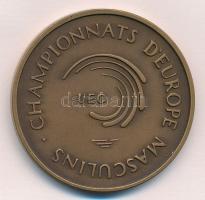 1992. "Budapest / Championnats D'Europe Masculins - UEG" Br kétoldalú emlékérem. Szig...