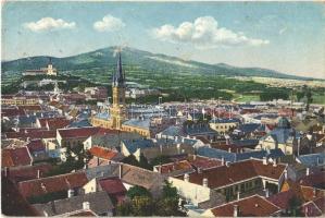 1923 Nyitra, Nitra; Celkovy pohlad na Nitru, Synagóga / látkép a zsinagógával / general view with synagogue (EK)