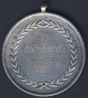 1951. "Alkotmány Kupa" Ag díjérem 17,6g T:2