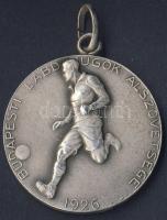 1930. "Budapesti Labdarúgók Alszövetsége-II.oszt.bajn." Ag díjérem, 11,4g T:2