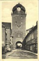 1938 Leoben, Stadtturm, Kaufhaus des Kindes / city tower, shop. Foto Fritz Fürst