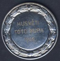 1949. "Húsvéti Toto Kupa" Ag díjérem, 20,6g T:2