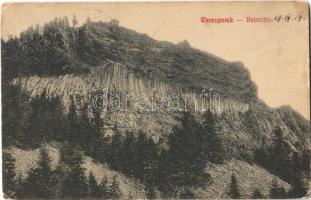 1909 Verespatak, Goldbach, Rosia Montana; Detonáta-hegy. Schmidt György kiadása / Detunata Flocoasa / mountain (Rb)