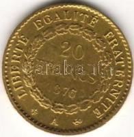 Franciaország 1876A 20fr arany 6,4516gr T:2/3