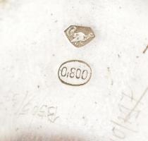 Ezüst(Ag) 7 db zsebóra, jelzettek, vegyes állapotban, d: 3,5 cm, bruttó: 193,6 g