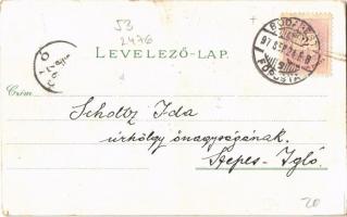 1897 (Vorläufer!) Budapest, Népszínház, Operaház, Nemzeti színház. Carl Otto Hayd Kunstverlag Art No...