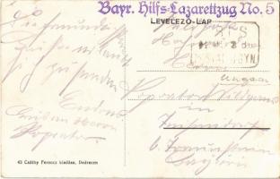 Debrecen, színház + "Bayr. Hilfs-Lazarettzug No. 5."