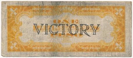 Fülöp-szigetek DN (1949) 1P "Győzelmi kiadás", hátoldalán fekete "VICTORY" felül...