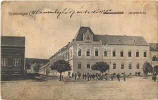 1910 Szászrégen, Reghin; M. kir. Járásbíróság. Traugott Blasi kiadása / district court (EK)