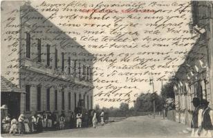 1915 Marosillye, Ilia; Központi szálloda. Weisz János kiadása / hotel, street view
