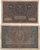Vegyes: 1902. 1000K (5x) + Lengyelország 1919. 1000M + 1920. 5000M T:III,III- 
Mixed: Hungary 1902....