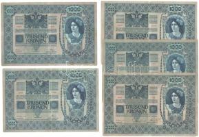 Vegyes: 1902. 1000K (5x) + Lengyelország 1919. 1000M + 1920. 5000M T:III,III- 
Mixed: Hungary 1902....