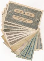 1918-1920. 50f-25K (16x) T:II-III-