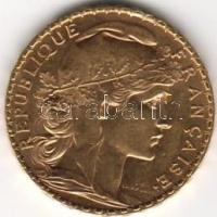 Franciaország 1908 20fr arany 6,4516gr T:2/3