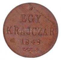 1848. 1kr Cu T:1- lapkahiba Hungary 1848. 1 Kreuzer Cu C:AU planchet error
Adamo B1