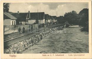 Maroshévíz, Toplita; Vaila cu C. F. industriala / Vaila (Válya) az iparvasúttal. Walter Ede kiadása / industrial railway station in Vale (EK)