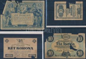 19db régi magyar bankjegy és hadifogolytábor szükségpénz replikája, melyek bemutató célokra készülte...