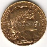 Franciaország 1909 20fr arany 6,4516gr T:2/3