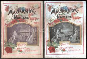 1904-1909 A magyar nők házi naptára. 1904.-1907.,1909. Szerk.: Cserhalmy Irén. Harminchatodik-harmin...