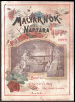 1904-1909 A magyar nők házi naptára. 1904.-1907.,1909. Szerk.: Cserhalmy Irén. Harminchatodik-harmin...