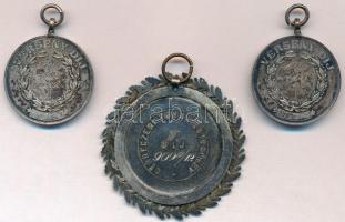 3db korai magyar sportérem, közte 1905. "Ép ész csak edzett testben él / Versenydíj Lelle 1905....