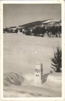 1942 Marosfő, Izvoru Muresului; tél / winter. Foto Ambrus (EK)