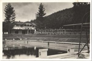 1944 Maroshévíz, Toplita; fürdő, uszoda / spa, swimming pool, bath (EK)