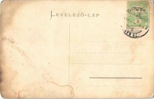 Valkány, Valcani; Vasútállomás, vasutasok / Bahnhof / railway station, railwaymen + "ORSOVA - B...