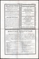 1898 Balatoni Hírlap. Közgazdasági és társadalmi hetilap. Szerk.: [Cholnoky Viktor] Csolnoky Viktor....