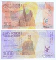 Madagaszkár 2017. 500A + 1000A T:I,II
Madagascar 2017. 500 Ariary + 1000 Ariary C:UNC,XF