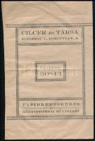 cca 1920-1930 Vegyes reklám tétel, 3 db: 
Bp., Alfa Papírüzem Rt. árjegyzék nyomtatványa, rendelő l...