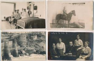 10 db I. világháborús katonai fotólap + 1 gyászjelentés