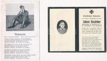 10 db I. világháborús katonai fotólap + 1 gyászjelentés