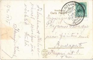 Kolozsvár, Cluj; Gara / Pályaudvar, vasútállomás / railway station + "1940 Kolozsvár visszatért...