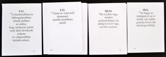 Kempis Tamás: Krisztus követése. Idézetek kis kártyalapokon, karton tárolódobozban