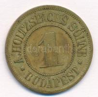 Budapest ~1900. 1 Gulden "Holtzspach A. fiai - Budapest" T:2